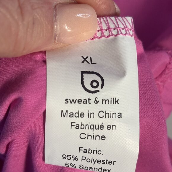 Womens Sleeveless Pink Athletic Tank Top With Mesh Back & Stretch Fabric - Picture 6 of 8